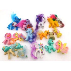 Large Lot of Hasbro My Little Pony Horse Plastic Toys Brandy Stable Dog